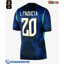 Fotballdrakt Herre Brasil Lucas Paqueta #20 Bortedrakt VM 2026 Kortermet